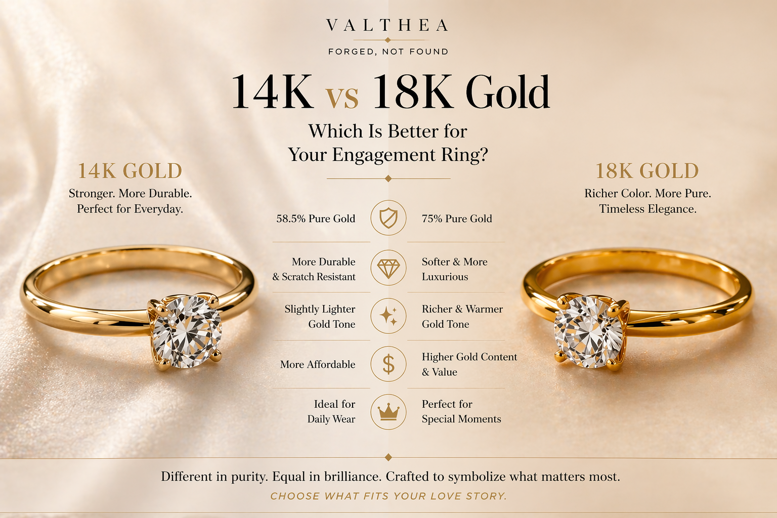 14K vs 18K Gold: Which Is Better for Your Engagement Ring?