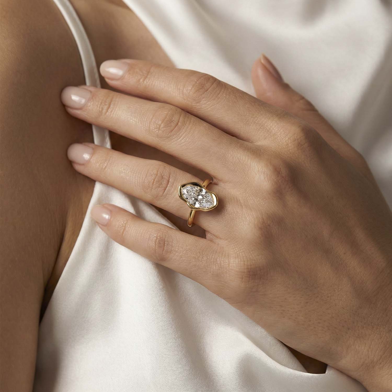 The Fluid Marquise Ring