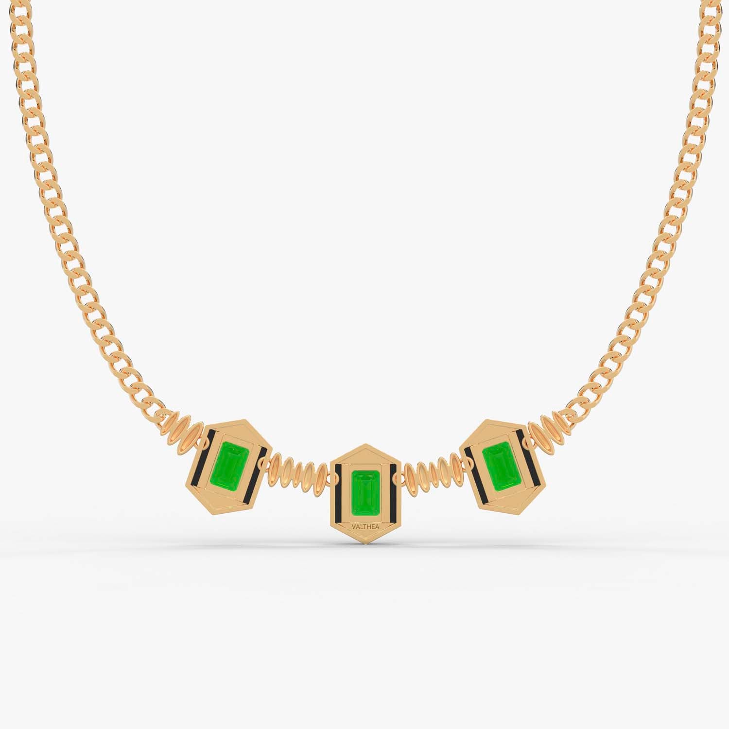 The Tri-Gem Collar Necklace