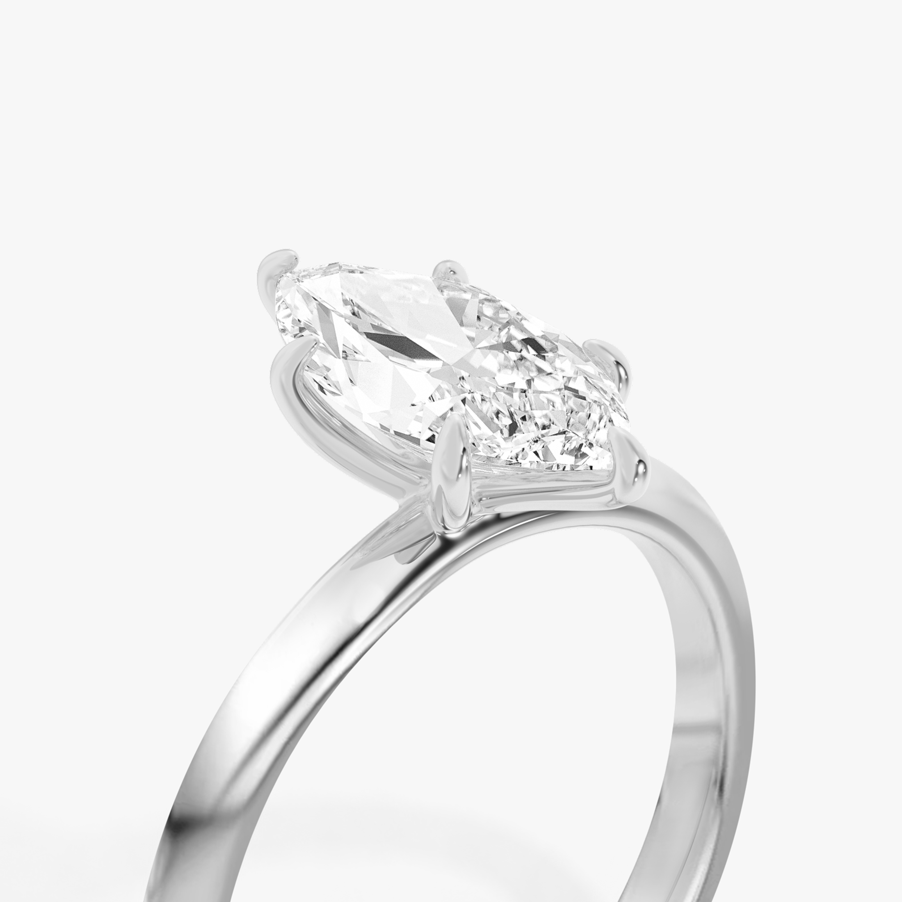The Signature Round Brilliant Platinum Engagement Ring