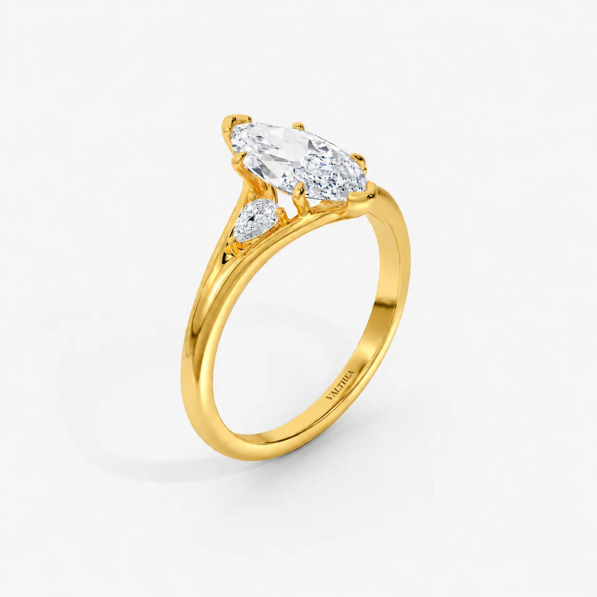 The Crescent Trio Ring