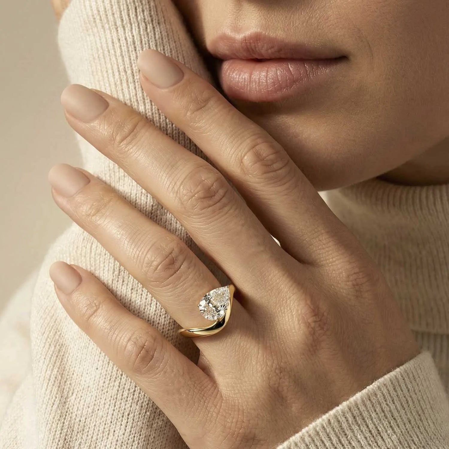 The Sculpted Flow Ring
