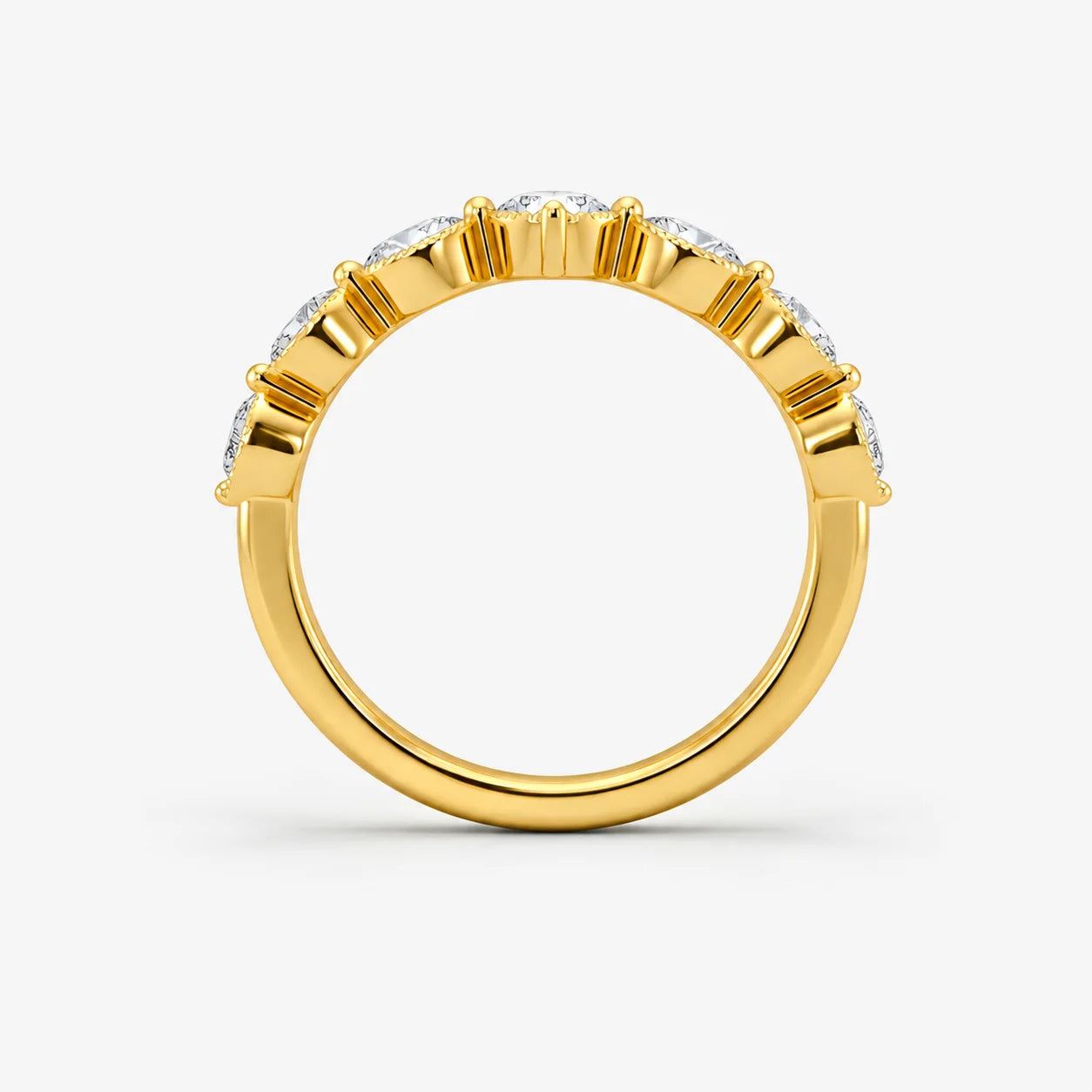 The Cor Lux Ordo Marquise Milgrain Pave Eternity Ring