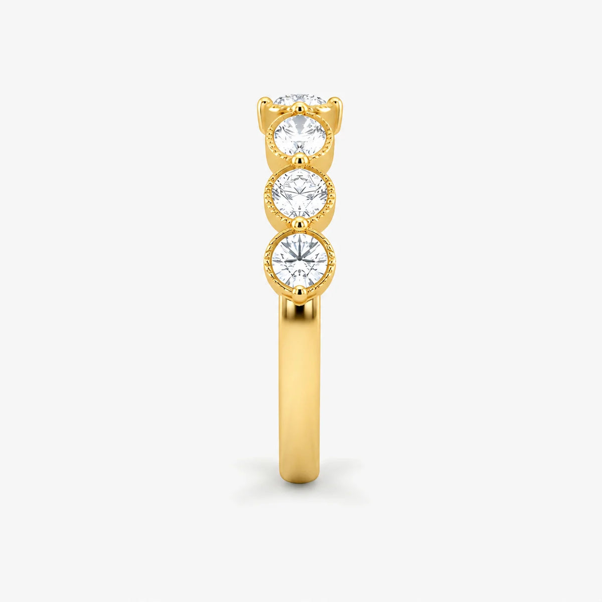 The Cor Lux Ordo Marquise Milgrain Pave Eternity Ring