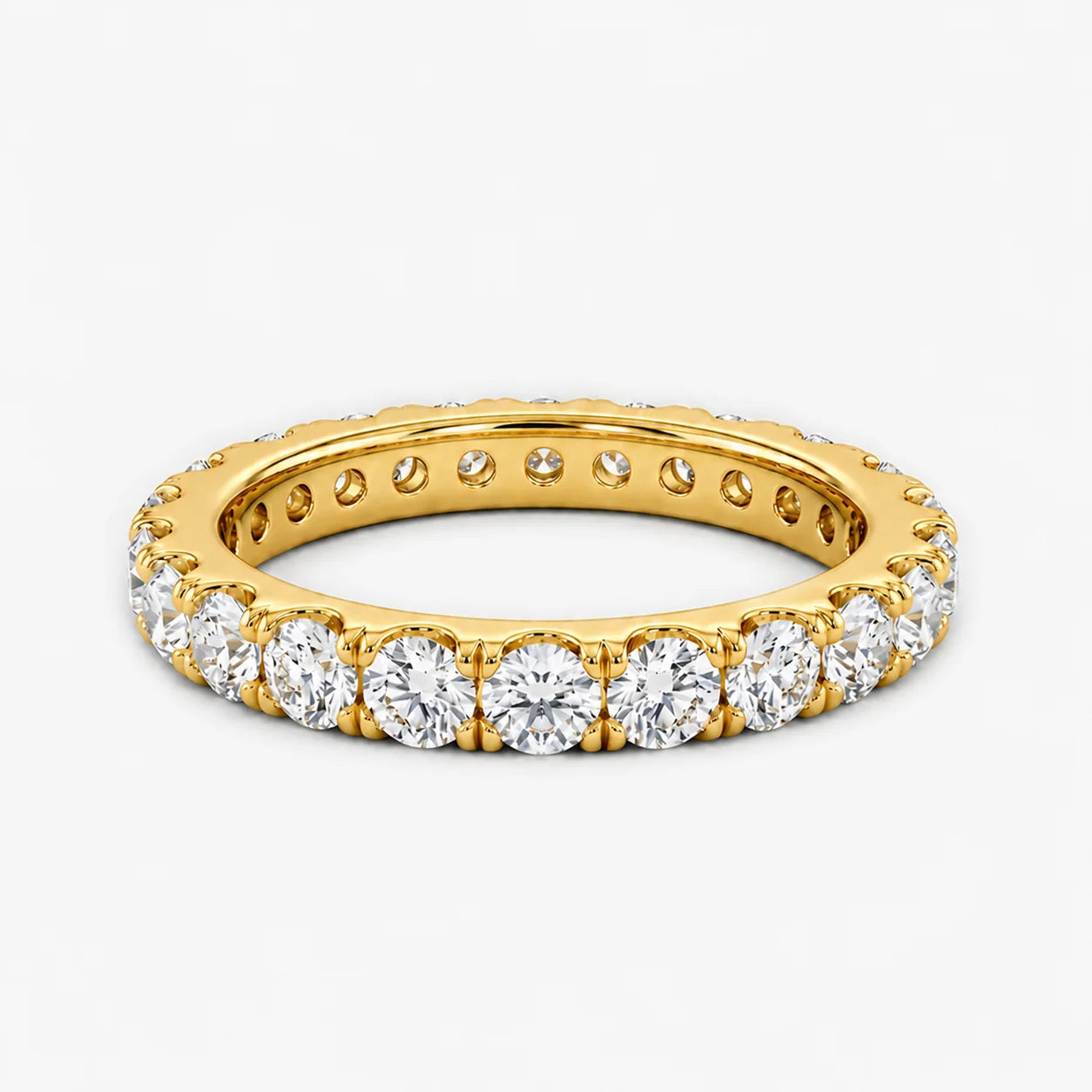 The Cor Lux Ordo Full Pavé Round Eternity Ring