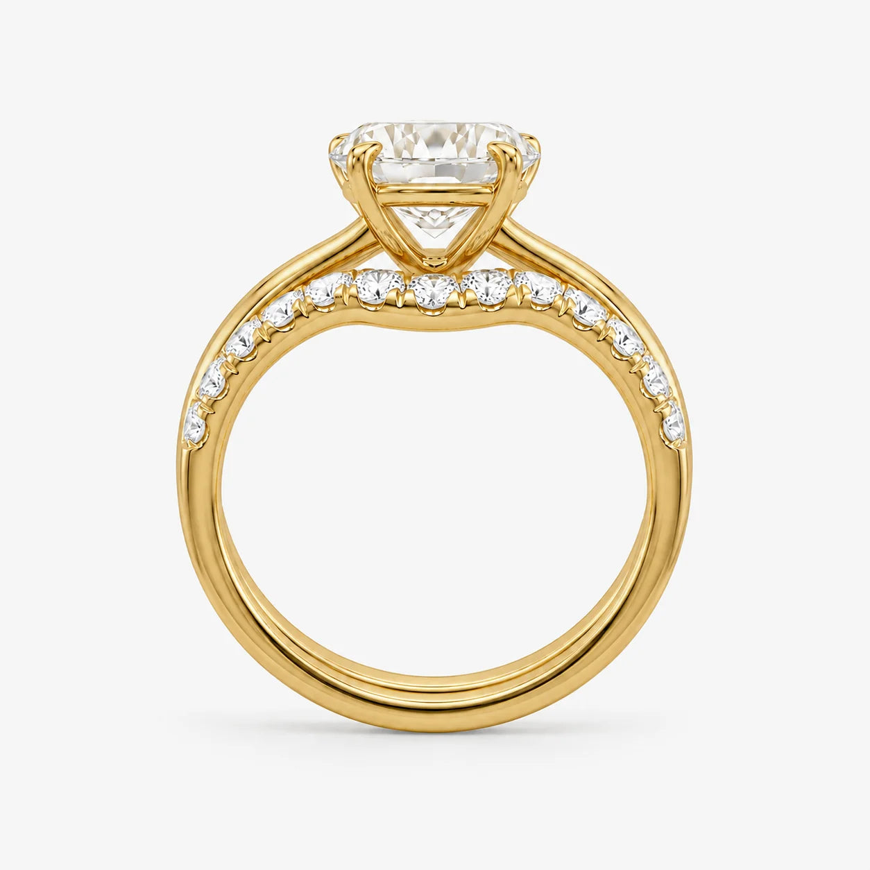 The Lumiere Duo Oval Solitaire Ring Set