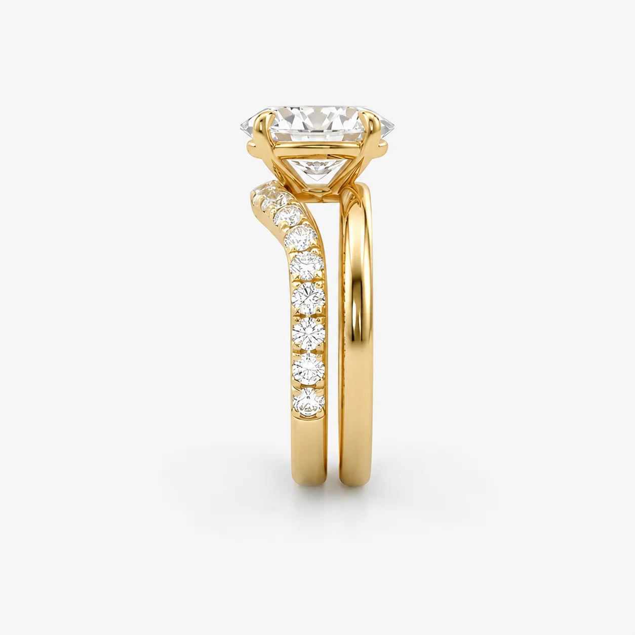 The Lumiere Duo Oval Solitaire Ring Set