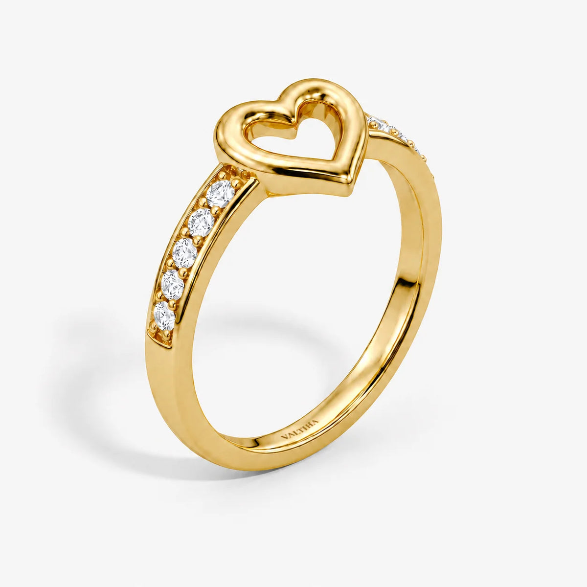 The Cor Cordis Heart Pave Promise Ring
