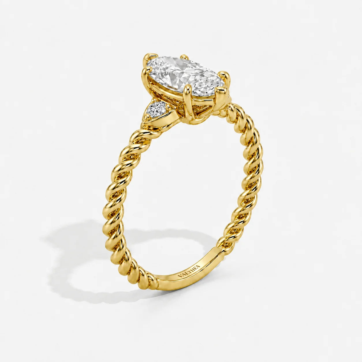 The Cordis Marquise Rope Solitaire Ring