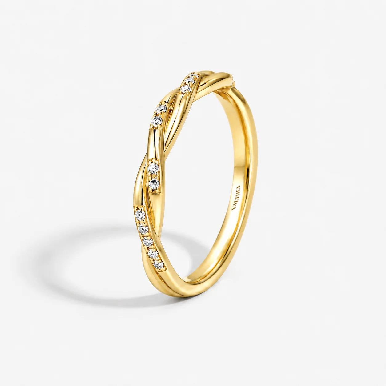 The Cor Lux Ordo Knot Pave Dual-Purpose Ring
