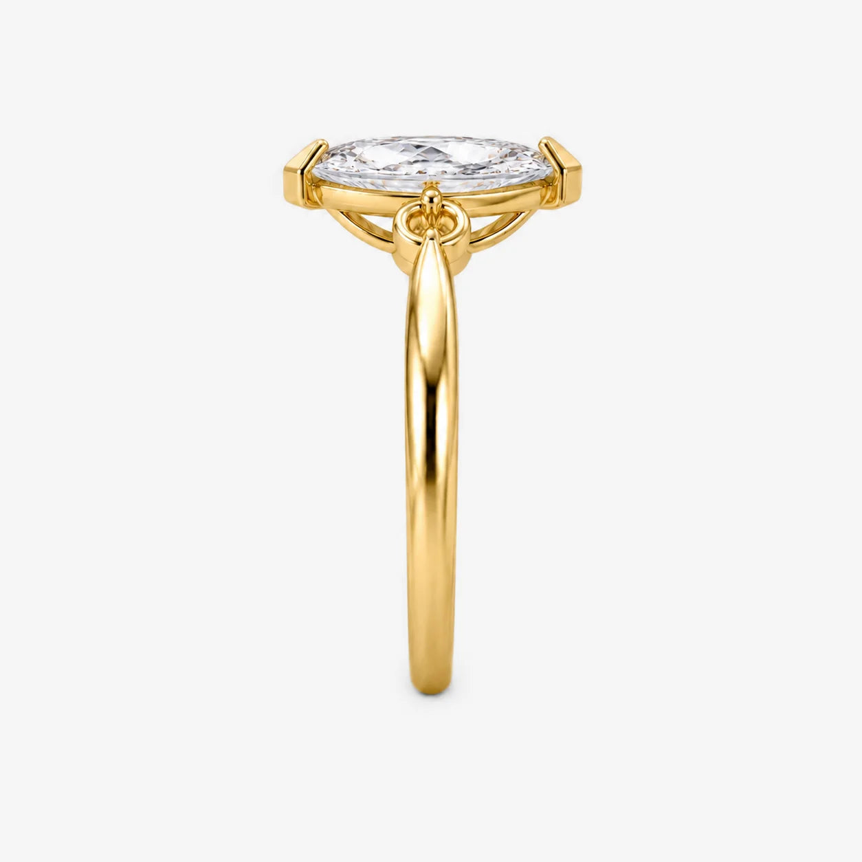 The Lumiere Marquise Bezel Solitaire Ring