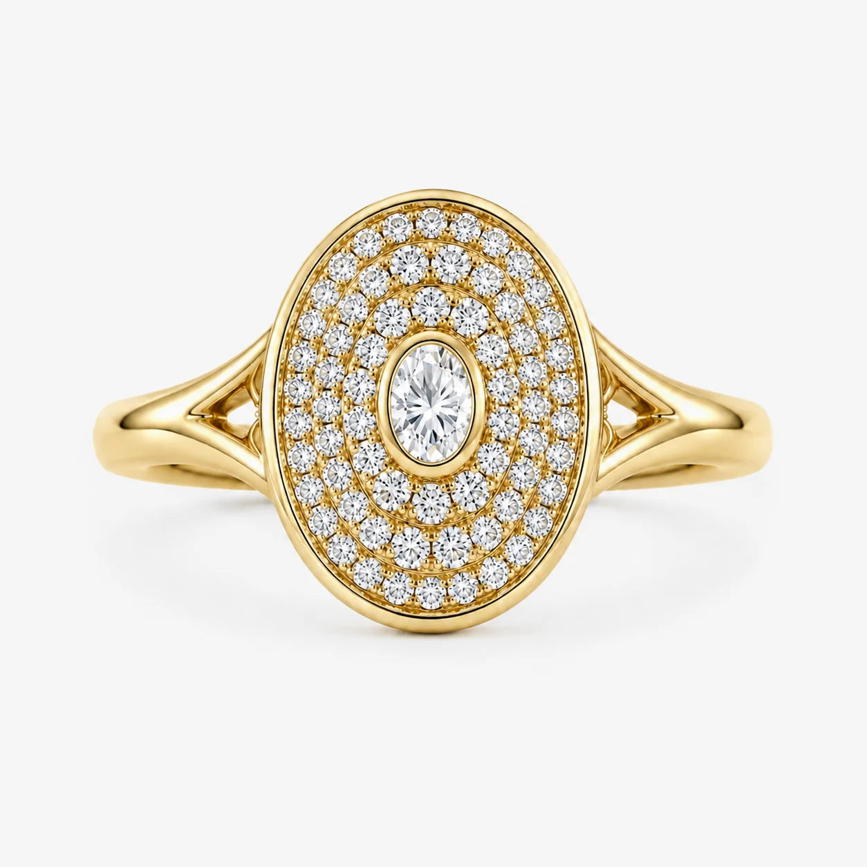 The Lux Ordo Lumiere Scutum Pave Ring