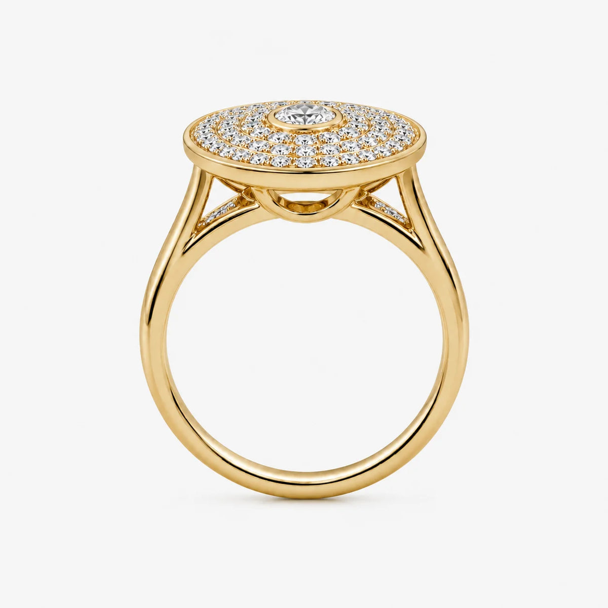 The Lux Ordo Lumiere Scutum Pave Ring