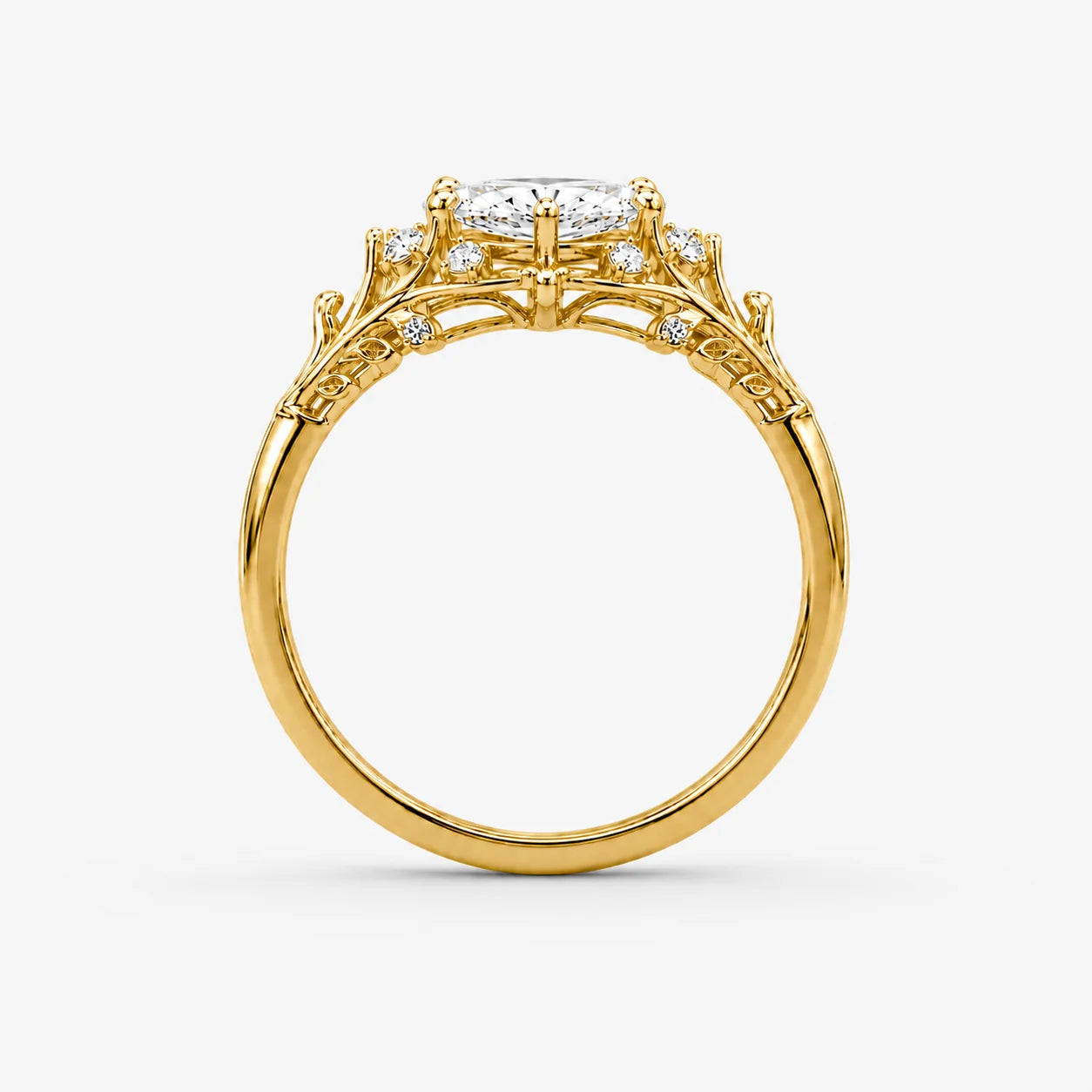 The Clementia Lumiere Marquise Filigree Ring