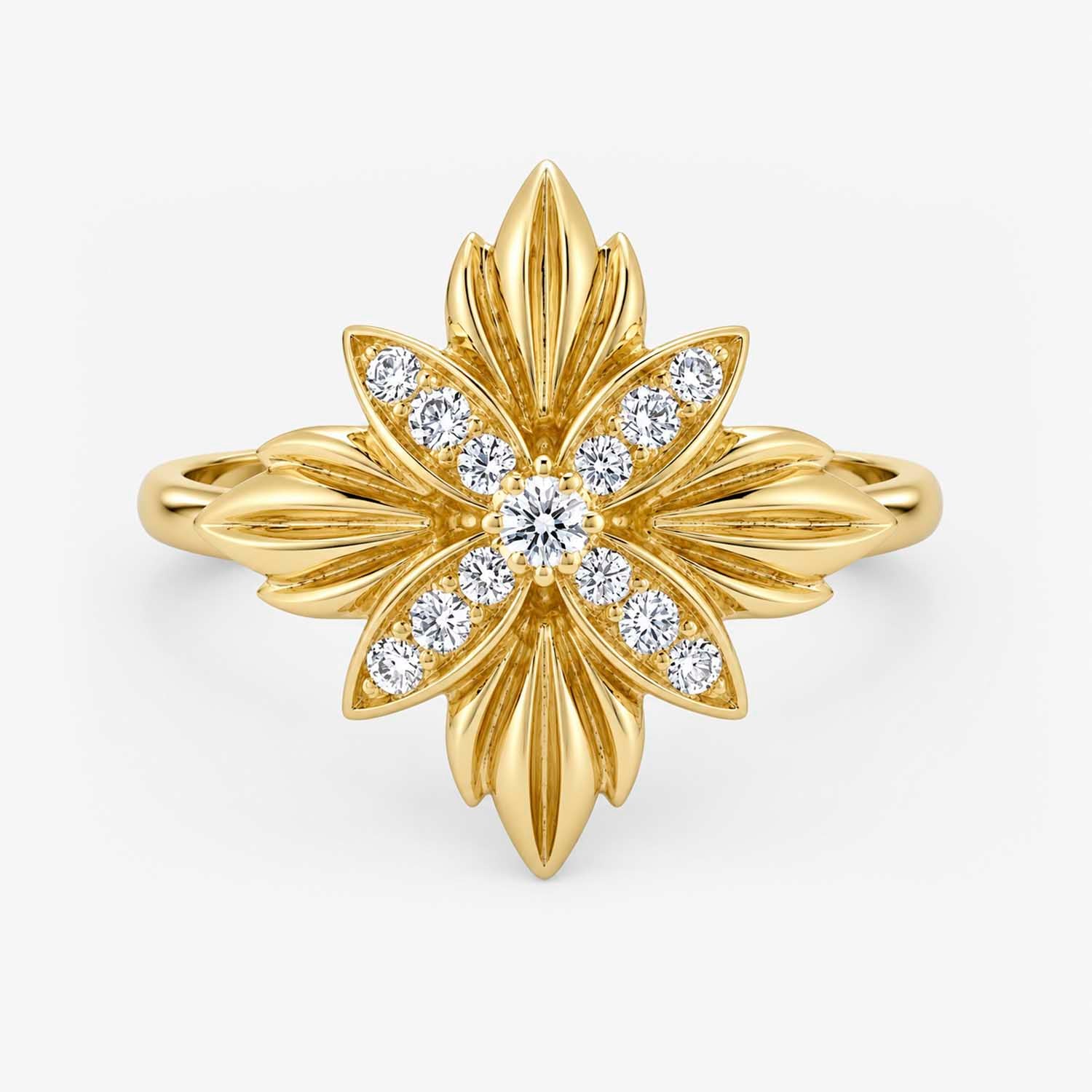The Lux Ordo Astra Cross Filigree Ring