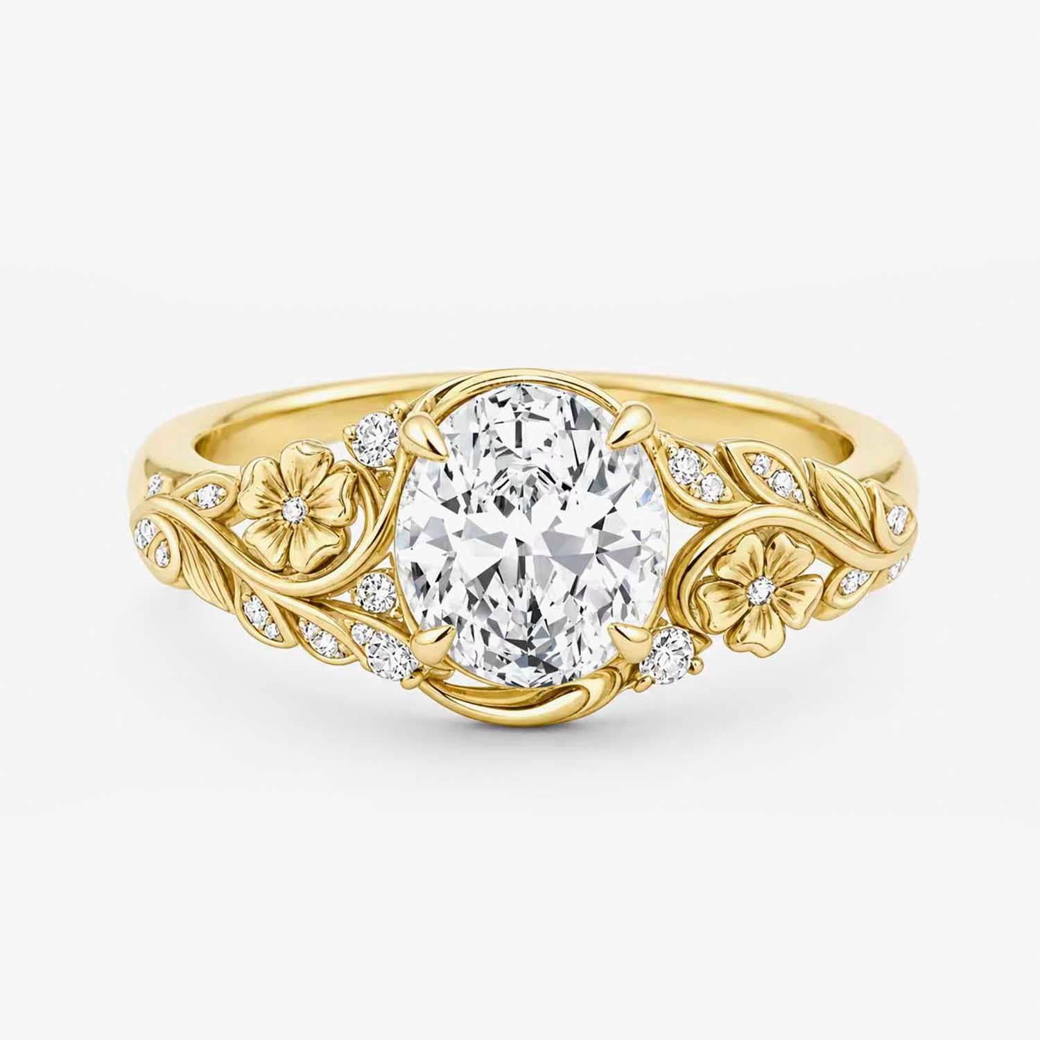 The Clementia Lumiere Round Filigree Floral Ring