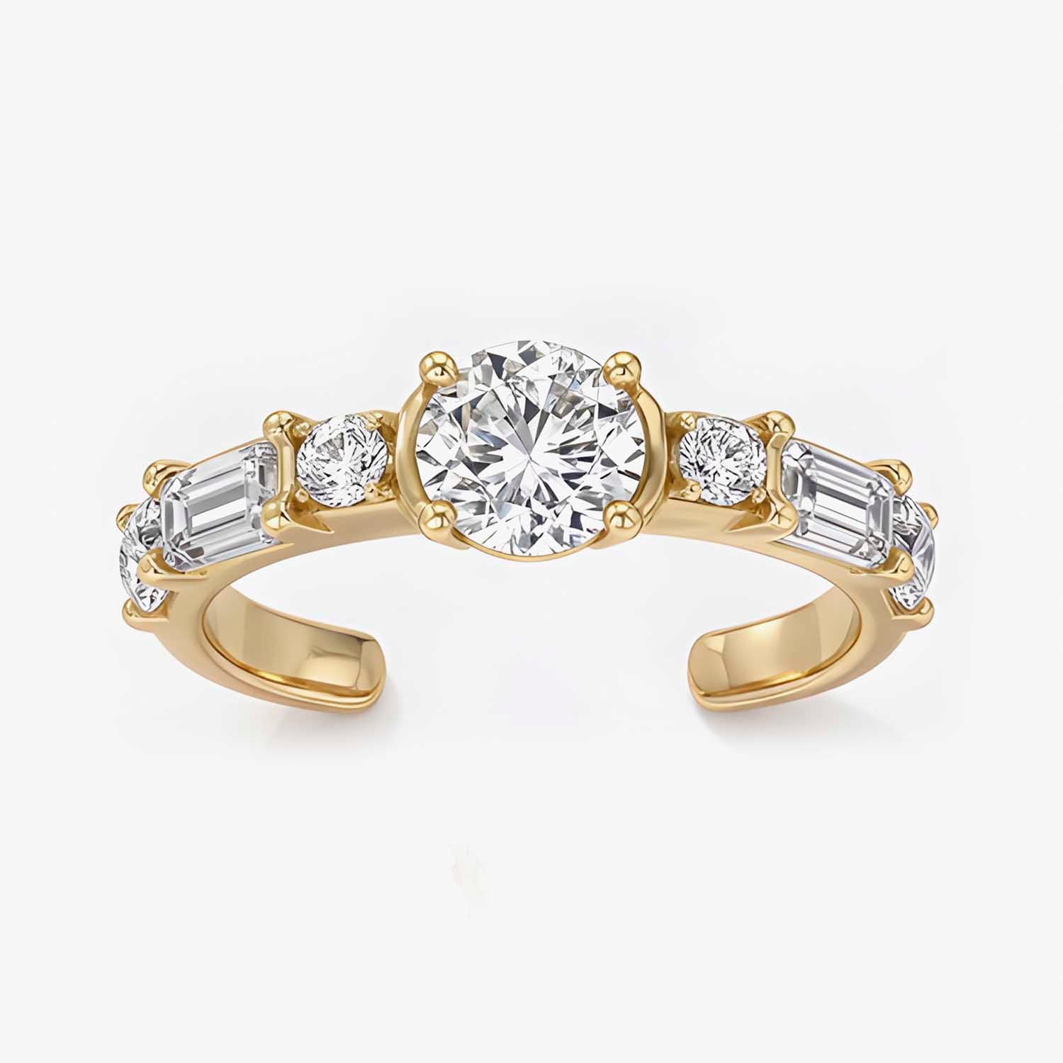 The Lux Ordo Lumiere Open Solitaire Ring
