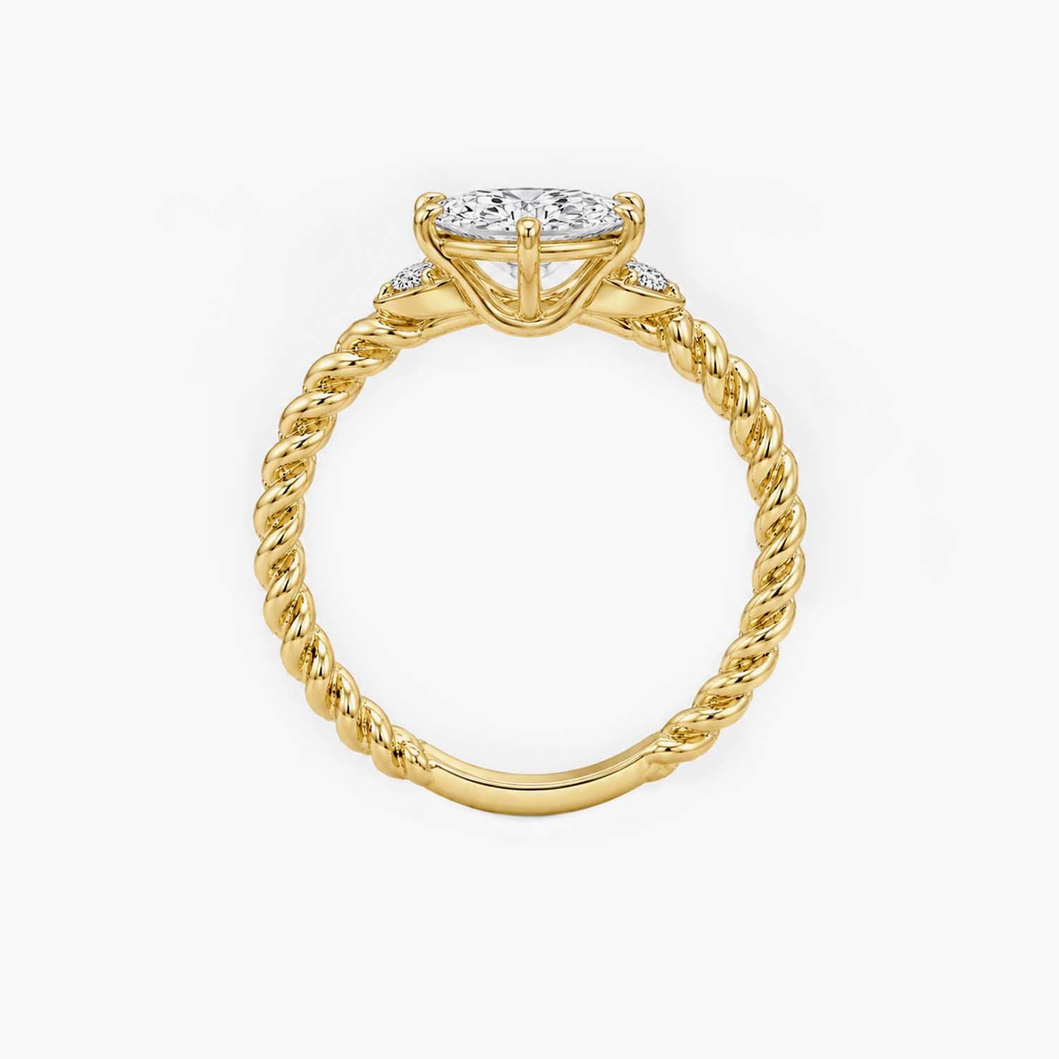 The Cordis Marquise Rope Solitaire Ring