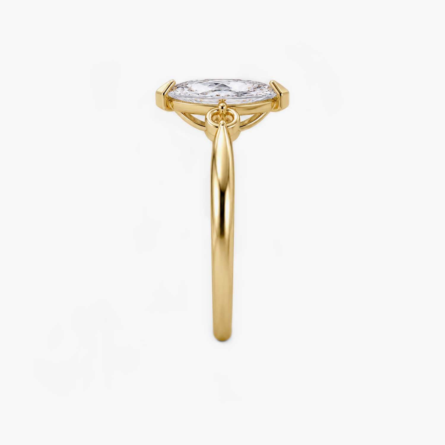 The Lumiere Marquise Bezel Solitaire Ring