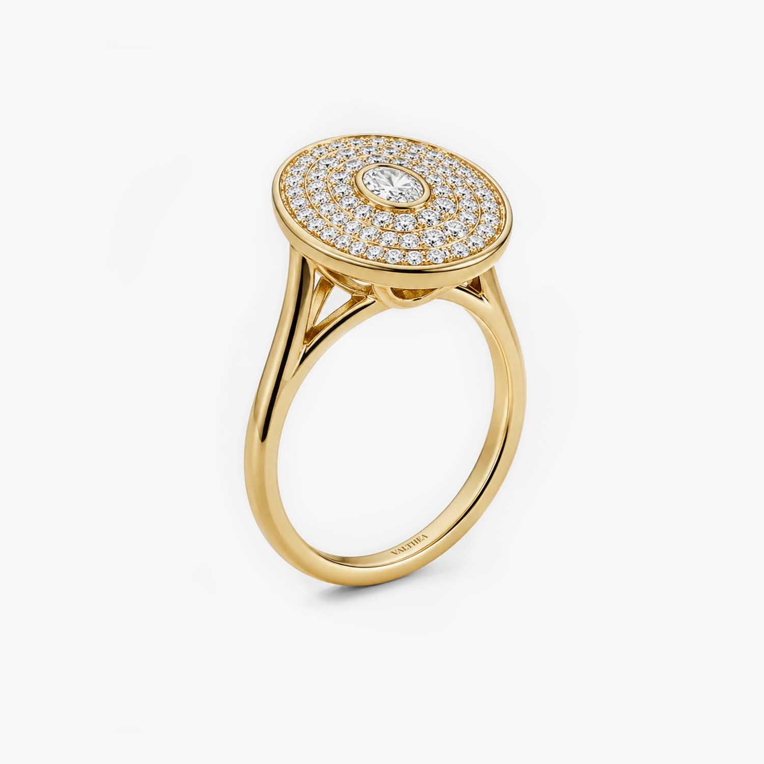 The Lux Ordo Lumiere Scutum Pave Ring