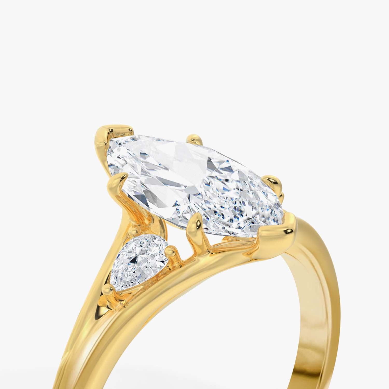 The Crescent Trio Ring