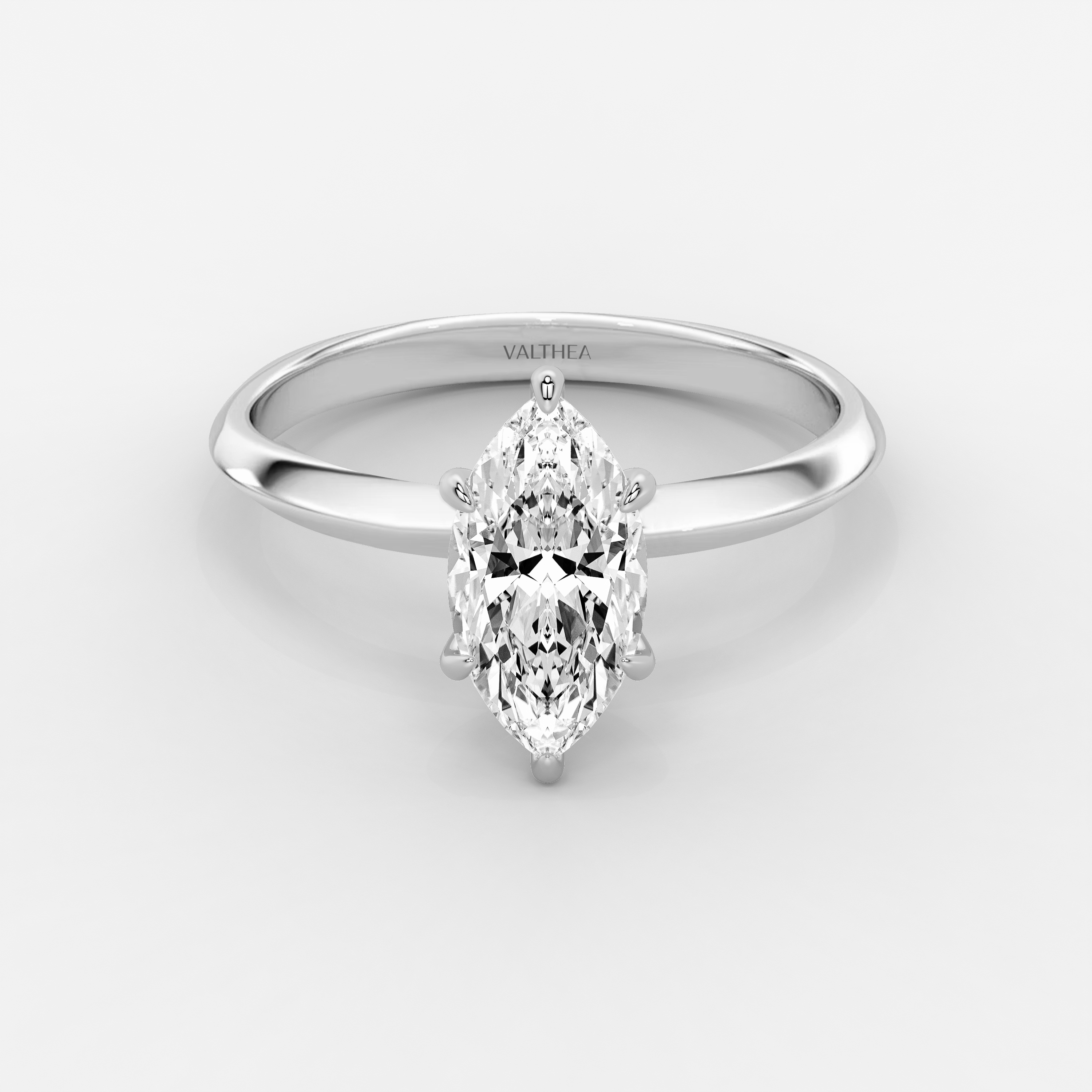 The Signature Round Brilliant Platinum Engagement Ring