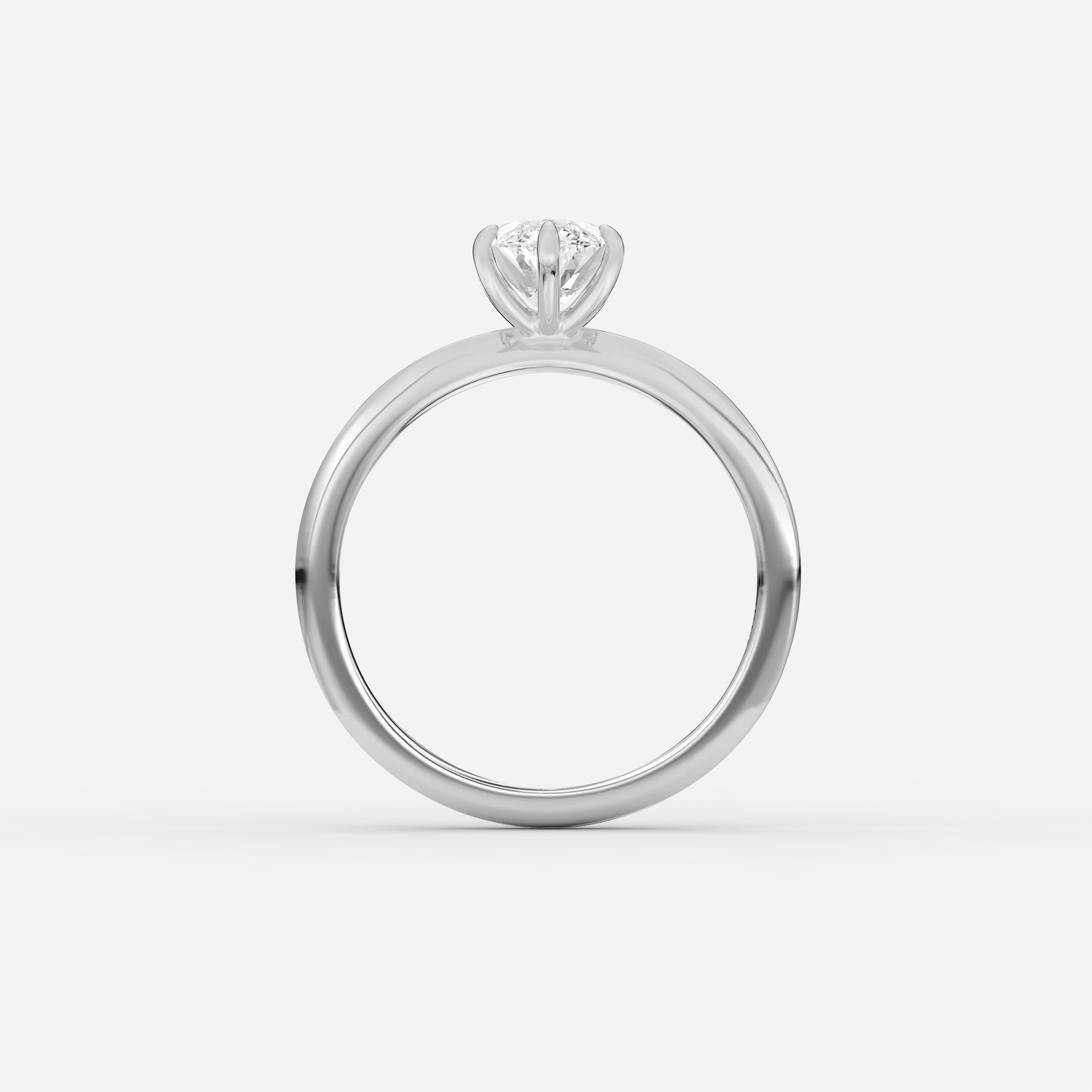 The Signature Round Brilliant Platinum Engagement Ring