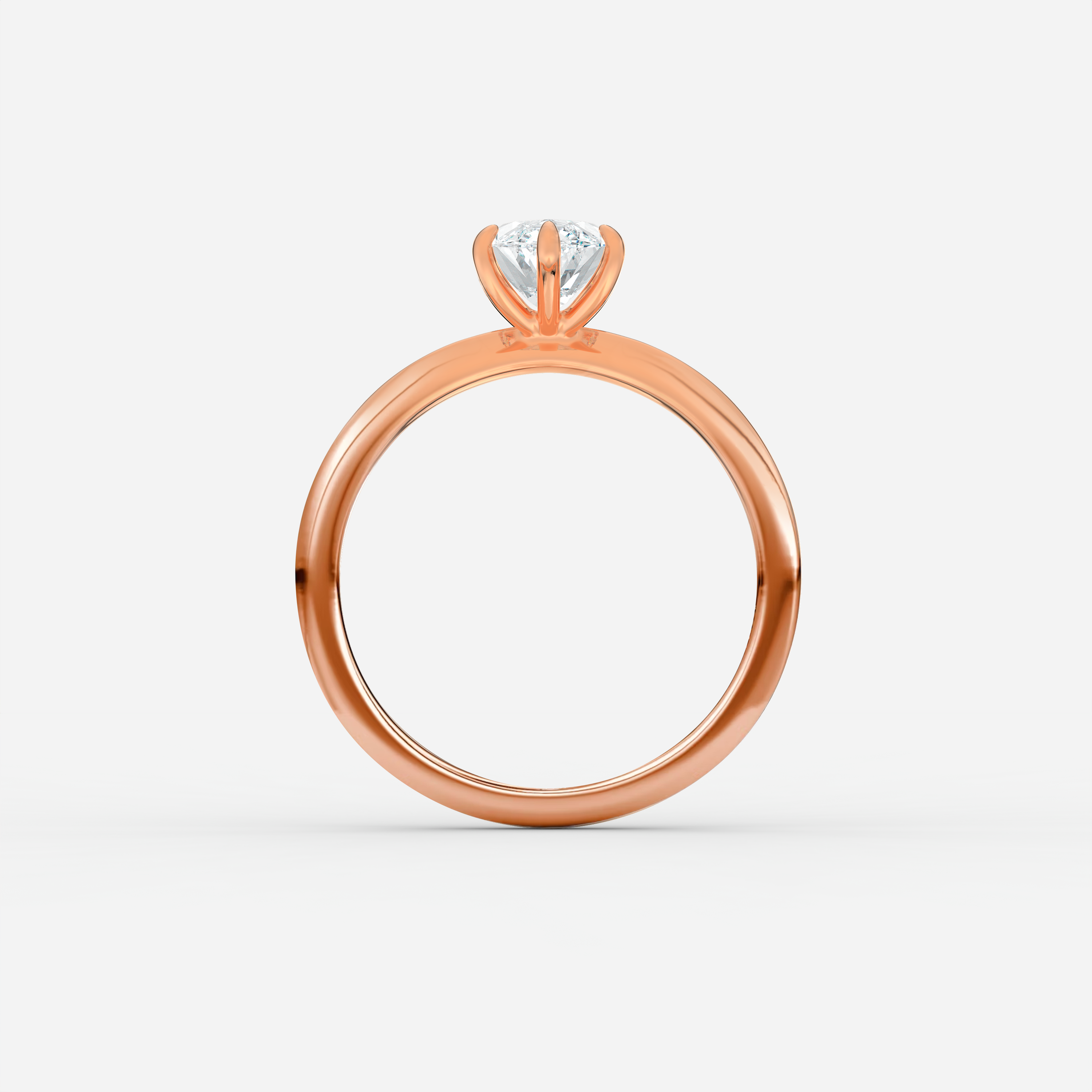 The Signature Round Brilliant Yellow Gold Engagement Ring