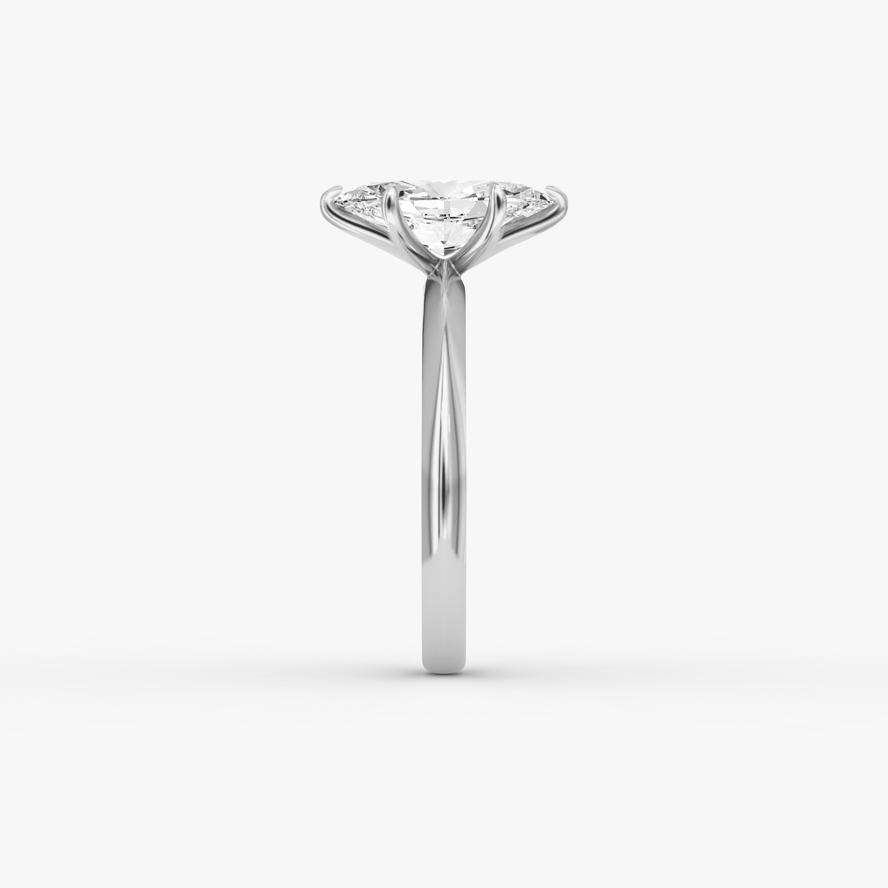 The Signature Round Brilliant Platinum Engagement Ring