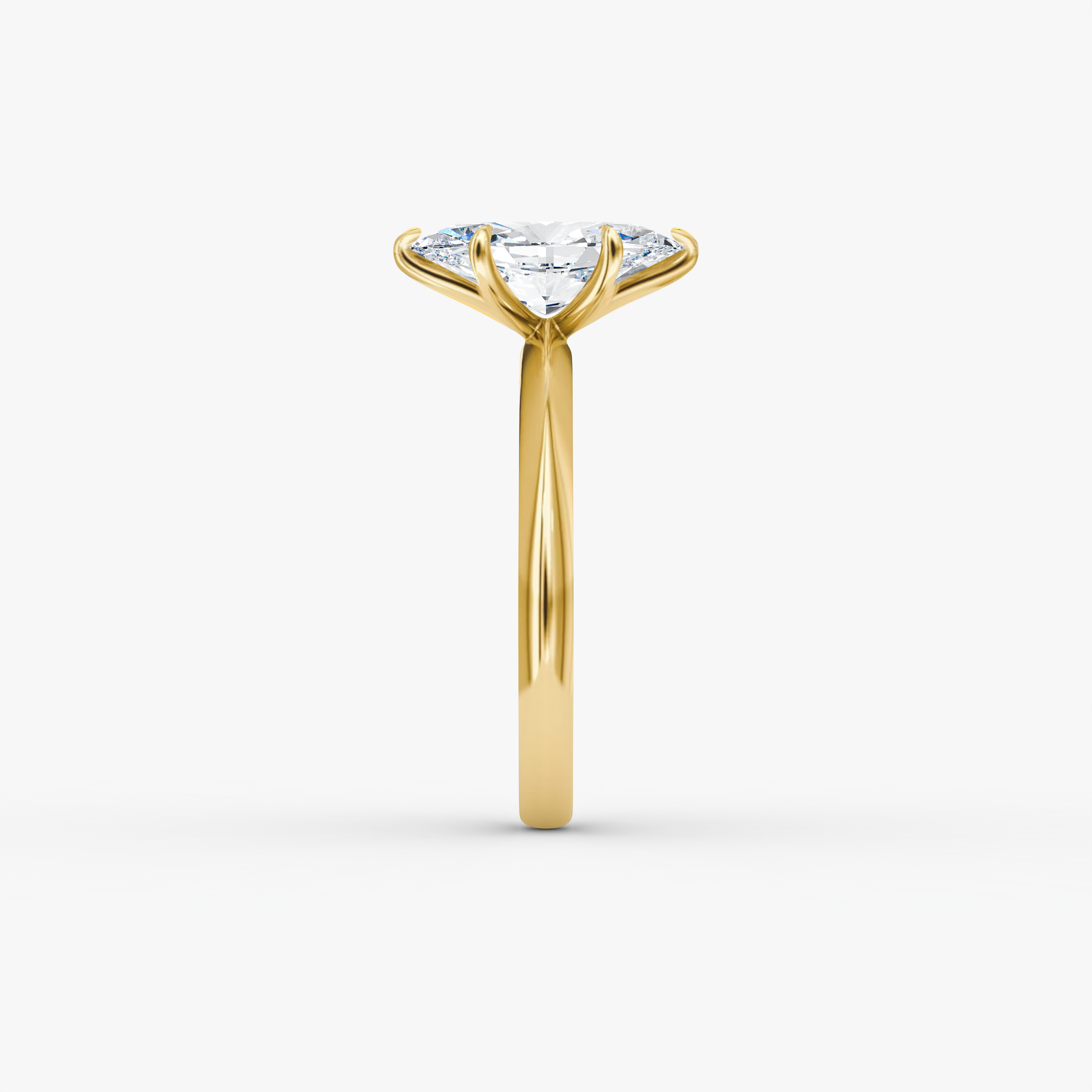 The Signature Round Brilliant Yellow Gold Engagement Ring