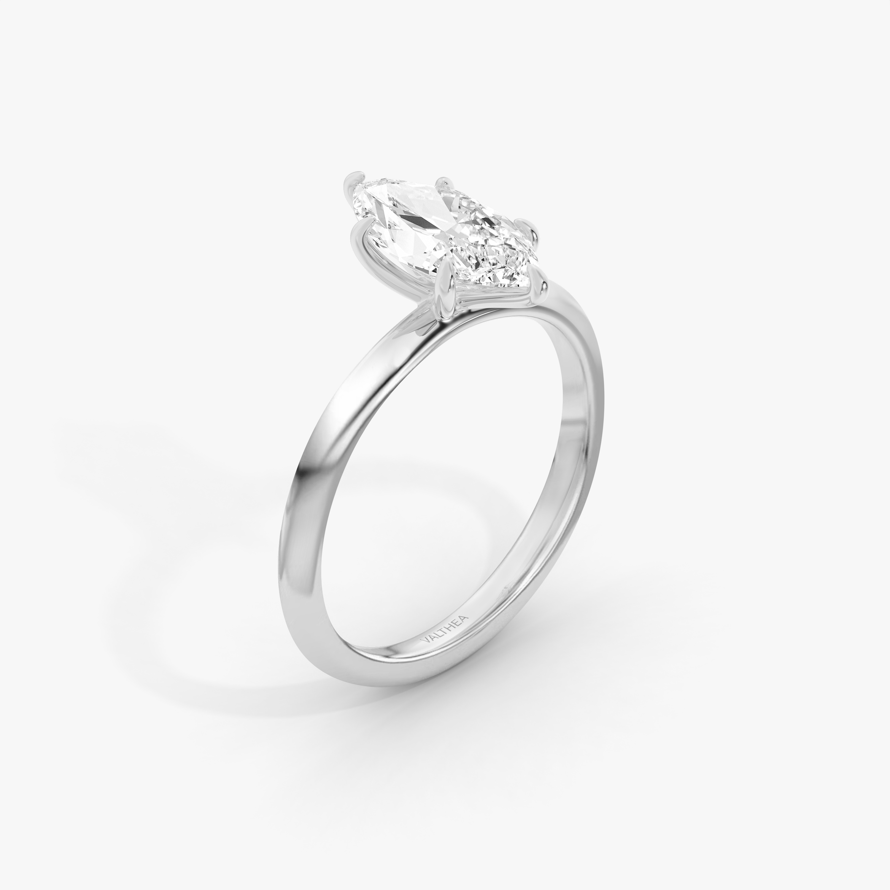 The Signature Round Brilliant Platinum Engagement Ring