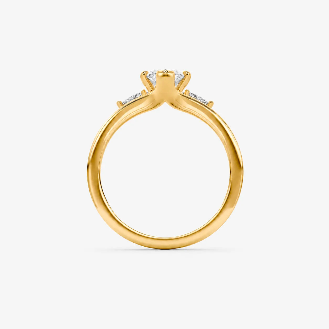 The Crescent Trio Ring