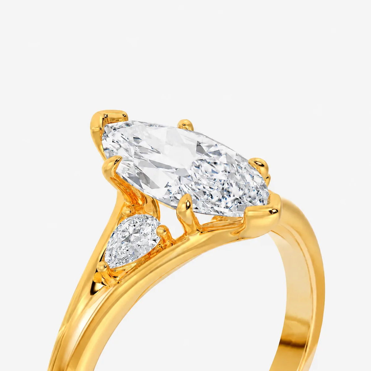 The Crescent Trio Ring