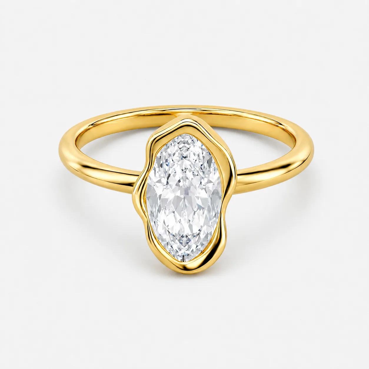 The Fluid Marquise Ring