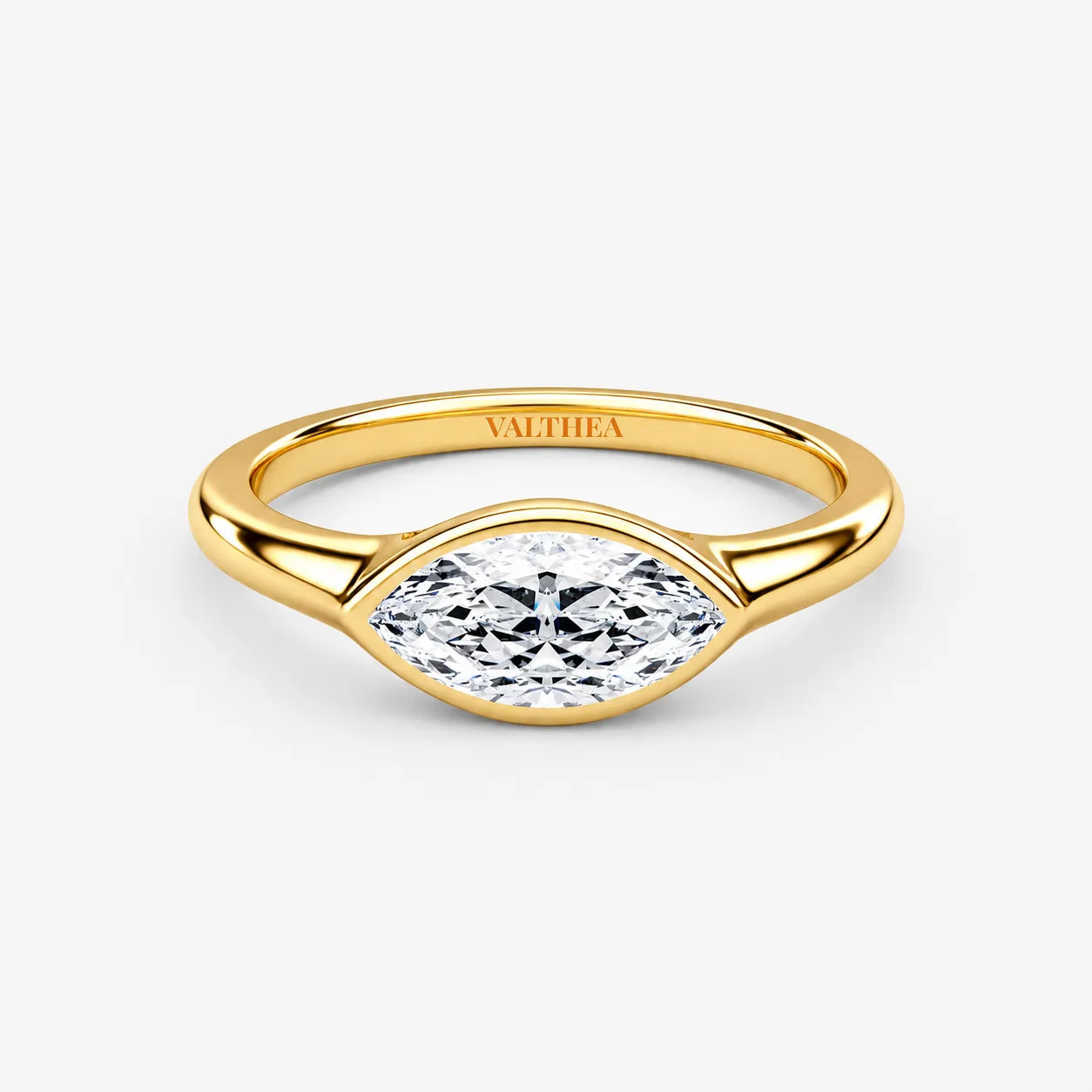 The Modern Marquise Bezel Ring