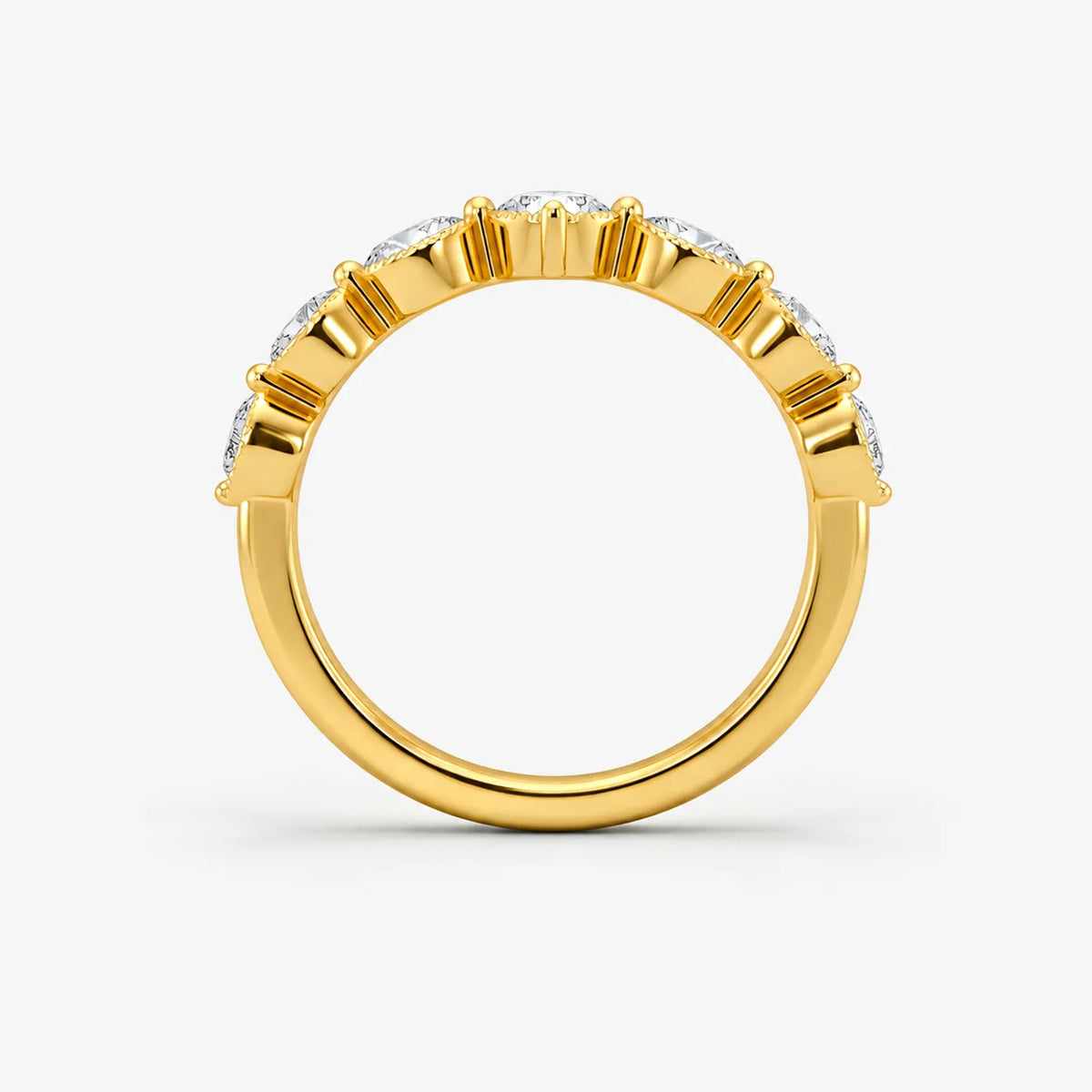 The Cor Lux Ordo Marquise Milgrain Pave Eternity Ring
