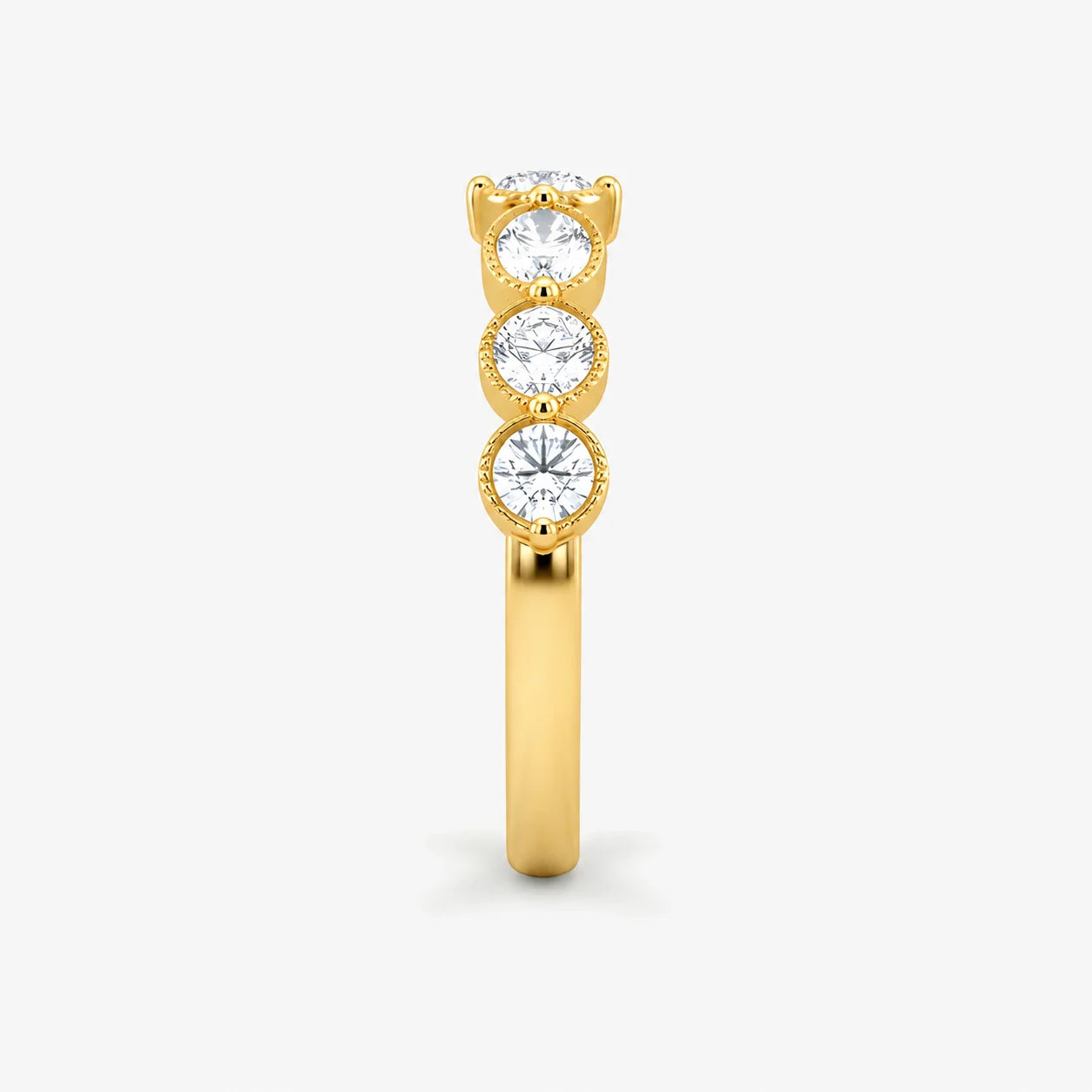 The Cor Lux Ordo Marquise Milgrain Pave Eternity Ring