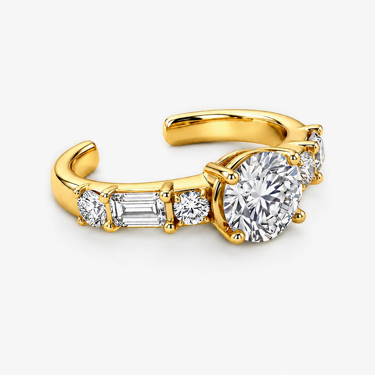 The Lux Ordo Lumiere Open Solitaire Ring