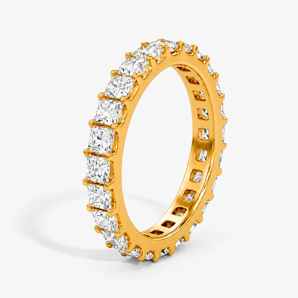 The Cor Lux Ordo Full Pavé Princess Eternity Ring