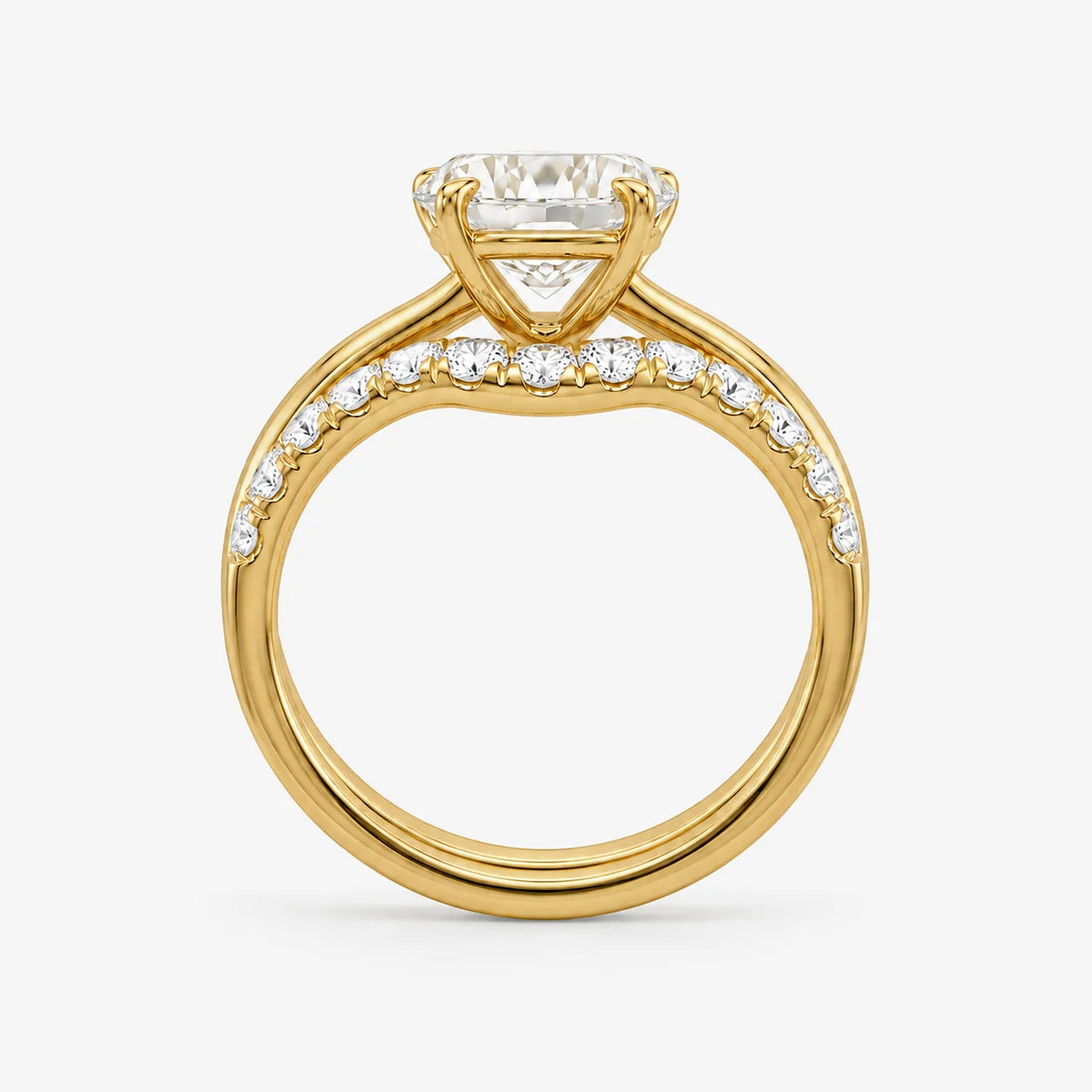 The Lumiere Duo Oval Solitaire Ring Set