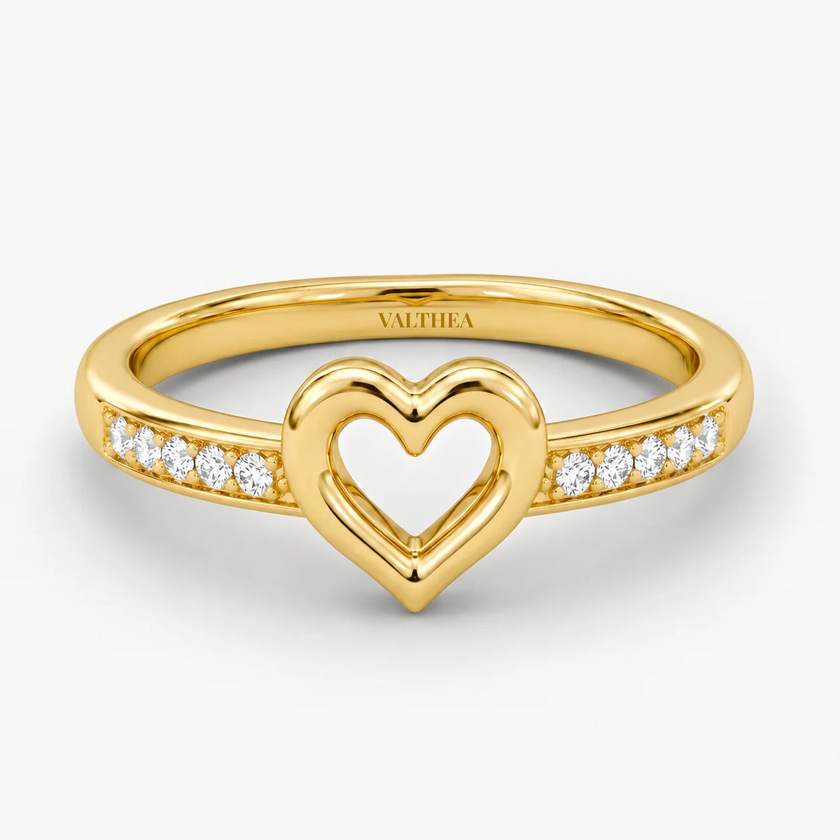 The Cor Cordis Heart Pave Promise Ring