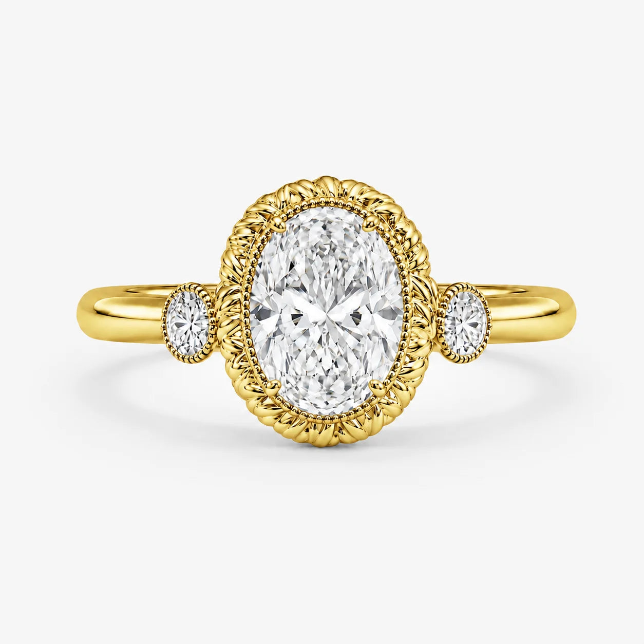 The Filigree Lumiere Oval Solitaire Ring
