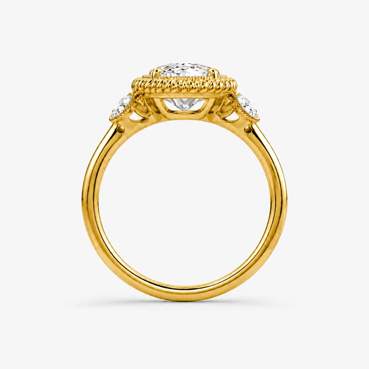 The Filigree Lumiere Oval Solitaire Ring