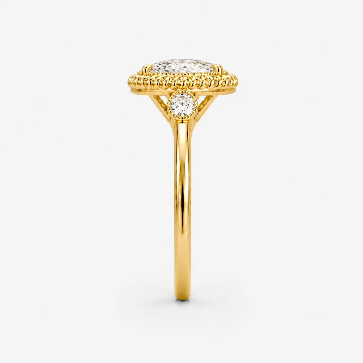 The Filigree Lumiere Oval Solitaire Ring