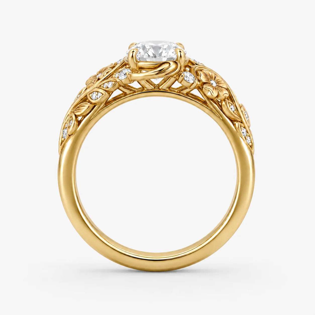 The Clementia Lumiere Round Filigree Floral Ring