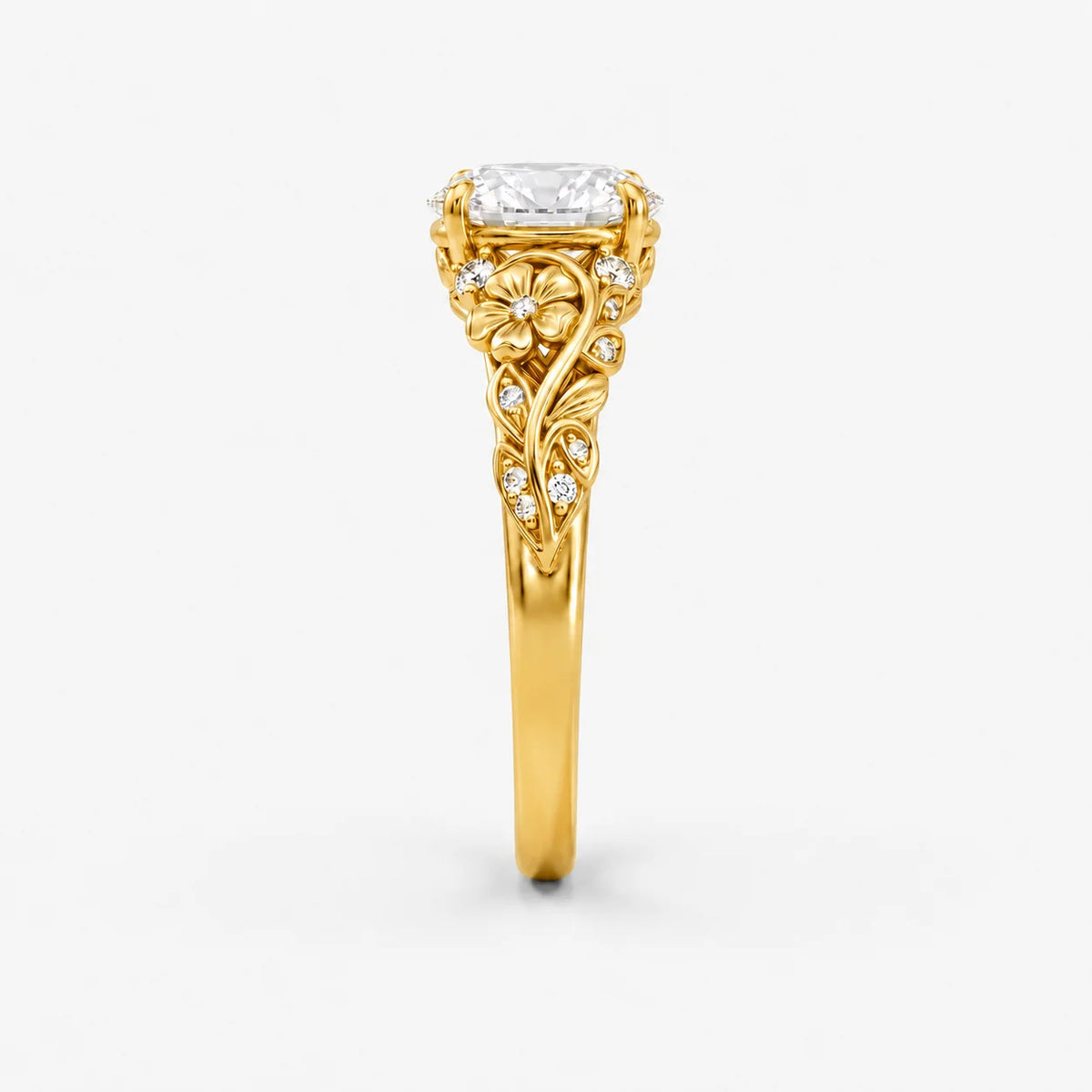 The Clementia Lumiere Round Filigree Floral Ring