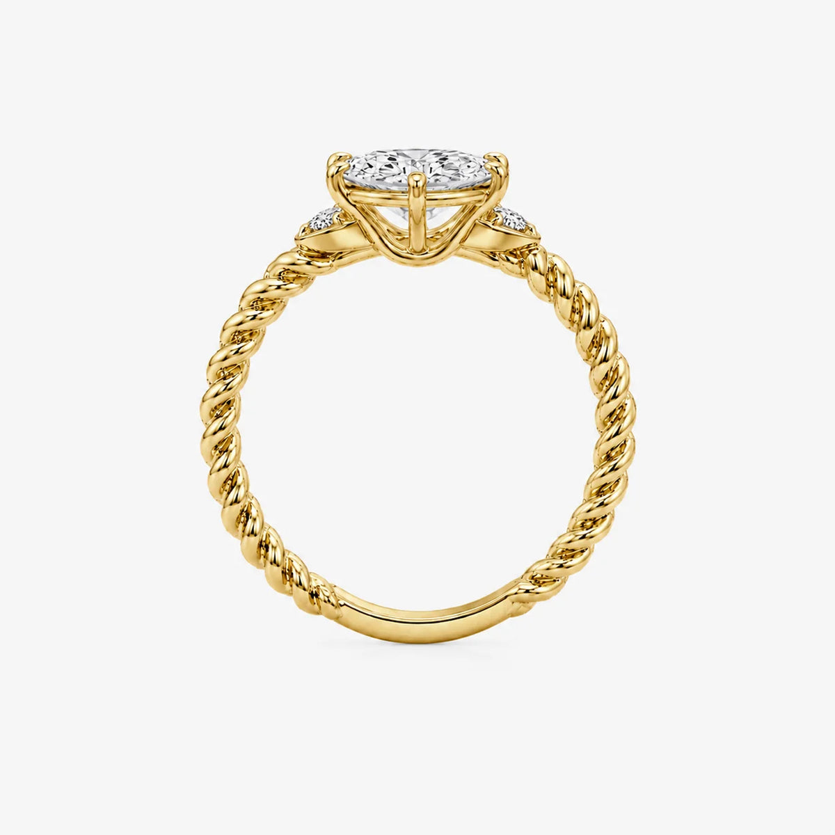 The Cordis Marquise Rope Solitaire Ring
