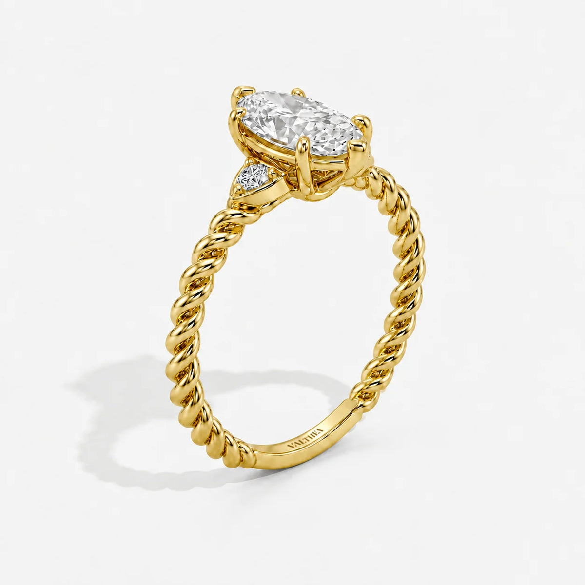 The Cordis Marquise Rope Solitaire Ring