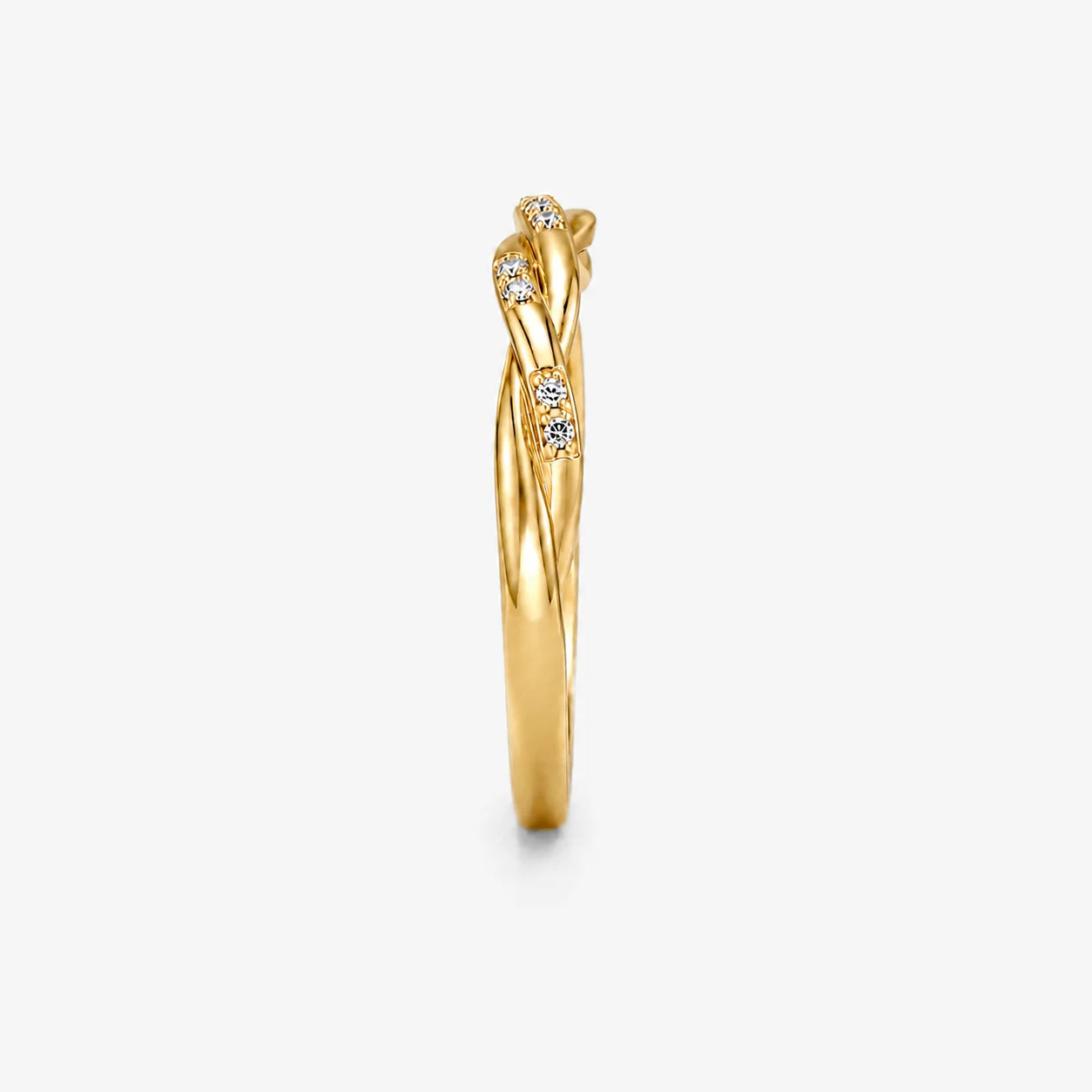 The Cor Lux Ordo Knot Pave Dual-Purpose Ring