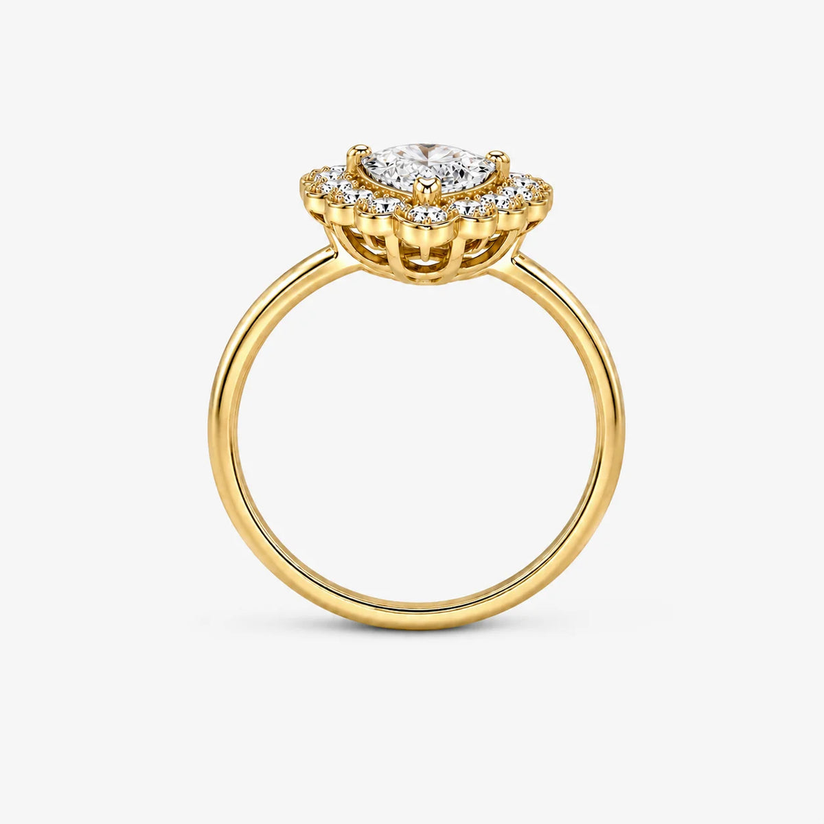 The Lux Ordo Corona Pear Solitaire Ring